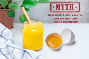 The myth of desi ghee and egg yolk in cholesterol and heart disorders